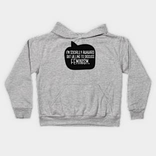 Socially Awkward But Willing To Discuss Feminism Kids Hoodie